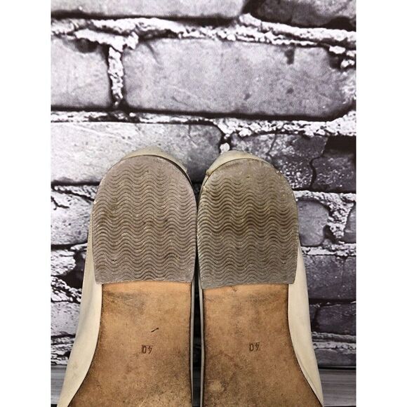 ATIKA VTG Ivory Suede Nubuck Leather Slip On Loafer Flats Women Sz 40EU/9.5M US - Picture 15 of 16